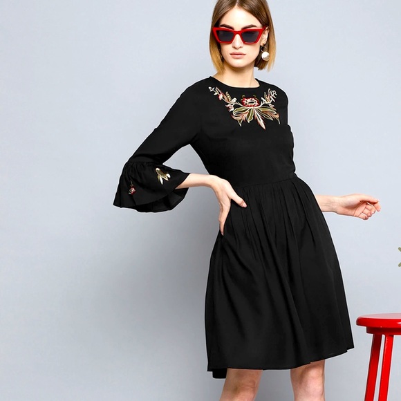 Zara | Dresses | Zara Embroidered Dress With Ruffled Sleeves New | Poshmark Zara | Dresses | Zara Embroidered Dress With Ruffled Sleeves New | Poshmark